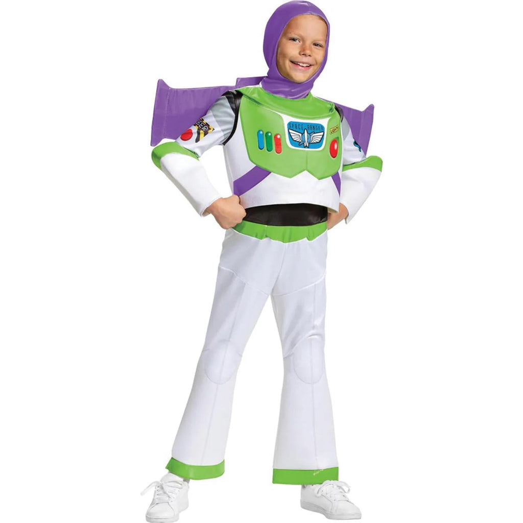 Disguise Boys' Toy Story Buzz Lightyear Deluxe Costume - Size 7-8