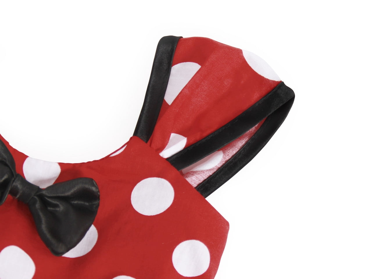 Jurebecia Girls Red Polka Dot Tutu Dress with Bow Headband, Baby Toddler Party Costume for Birthday & Cosplay (110 cm)