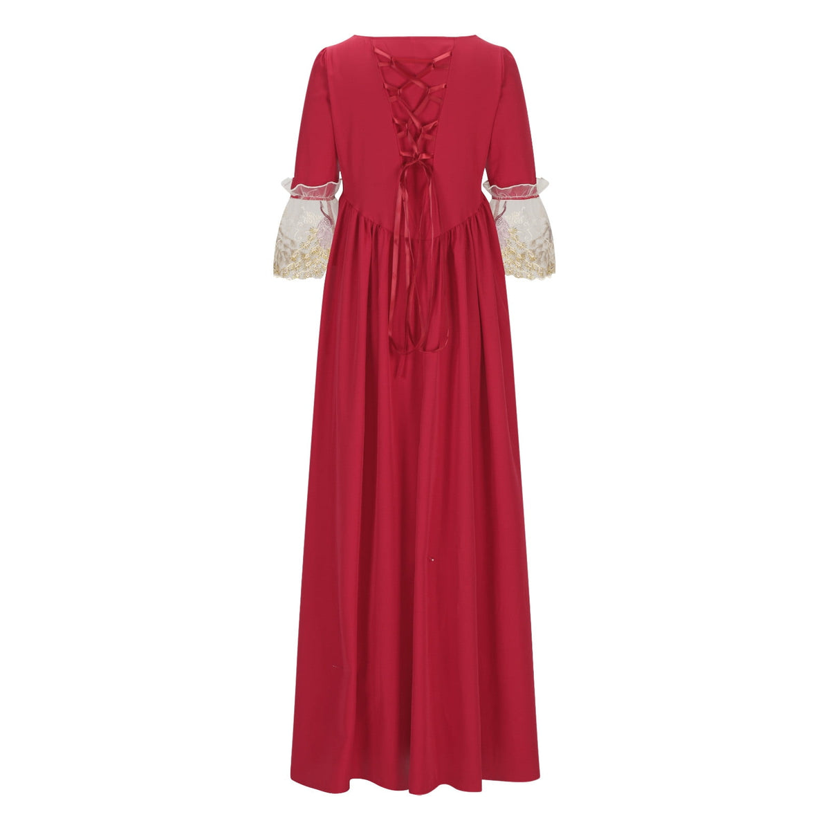 UPPADA Plus Size Victorian Dress for Women Lace Up Flare Sleeve Ball Gown with Corset Evening Party Maxi Gowns Vintage Cocktail Dress Wedding Dresses Early
