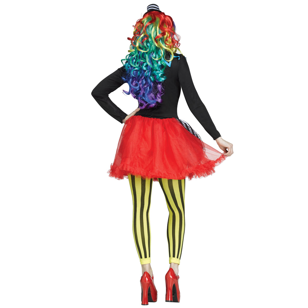 Freakshow Clown Halloween Costume for Adults, Women's Size L (12/14), by Way to Celebrate