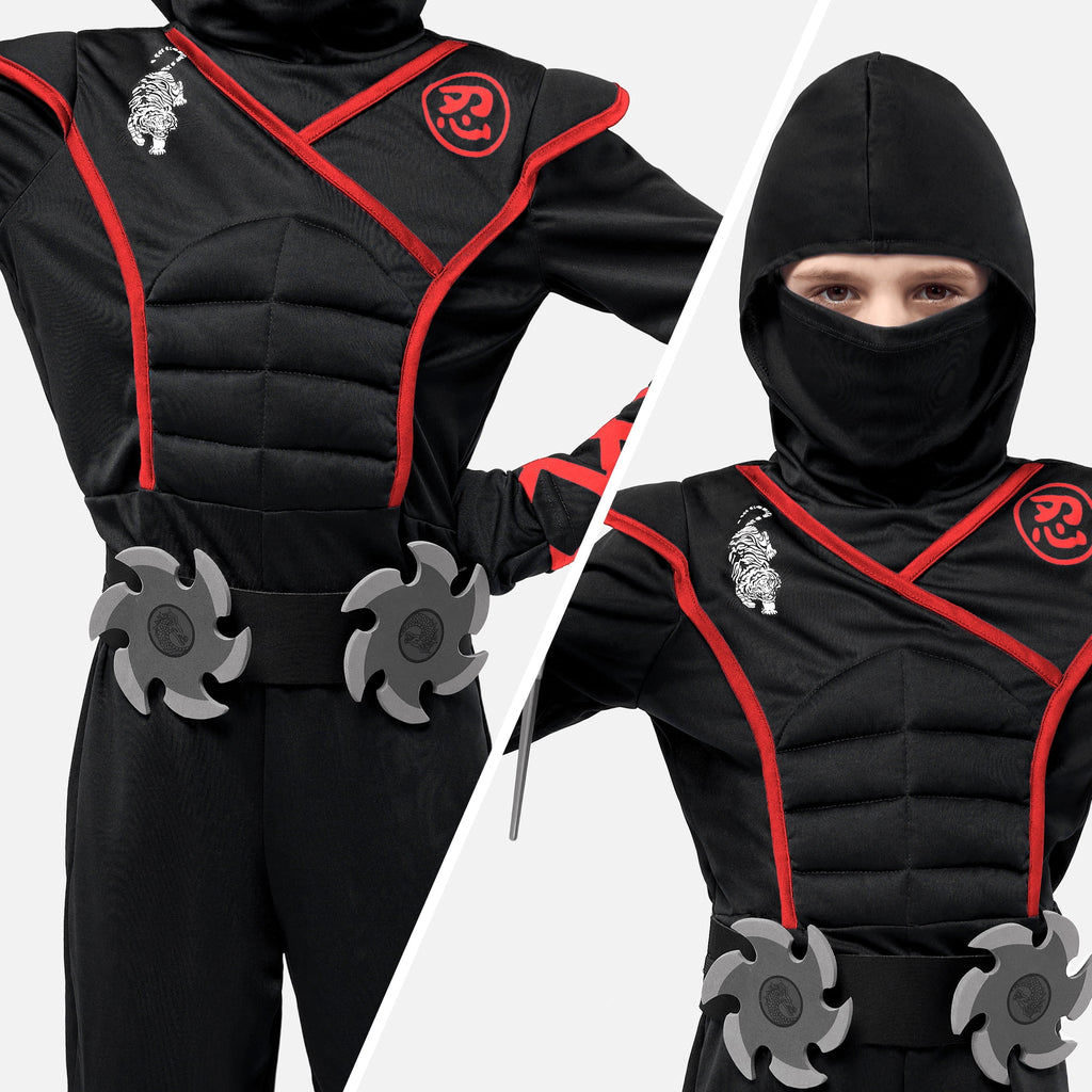 Joyfy Kids Ninja Costume for Boys Halloween Fancy Dress Costume for Kids Age 3 & up