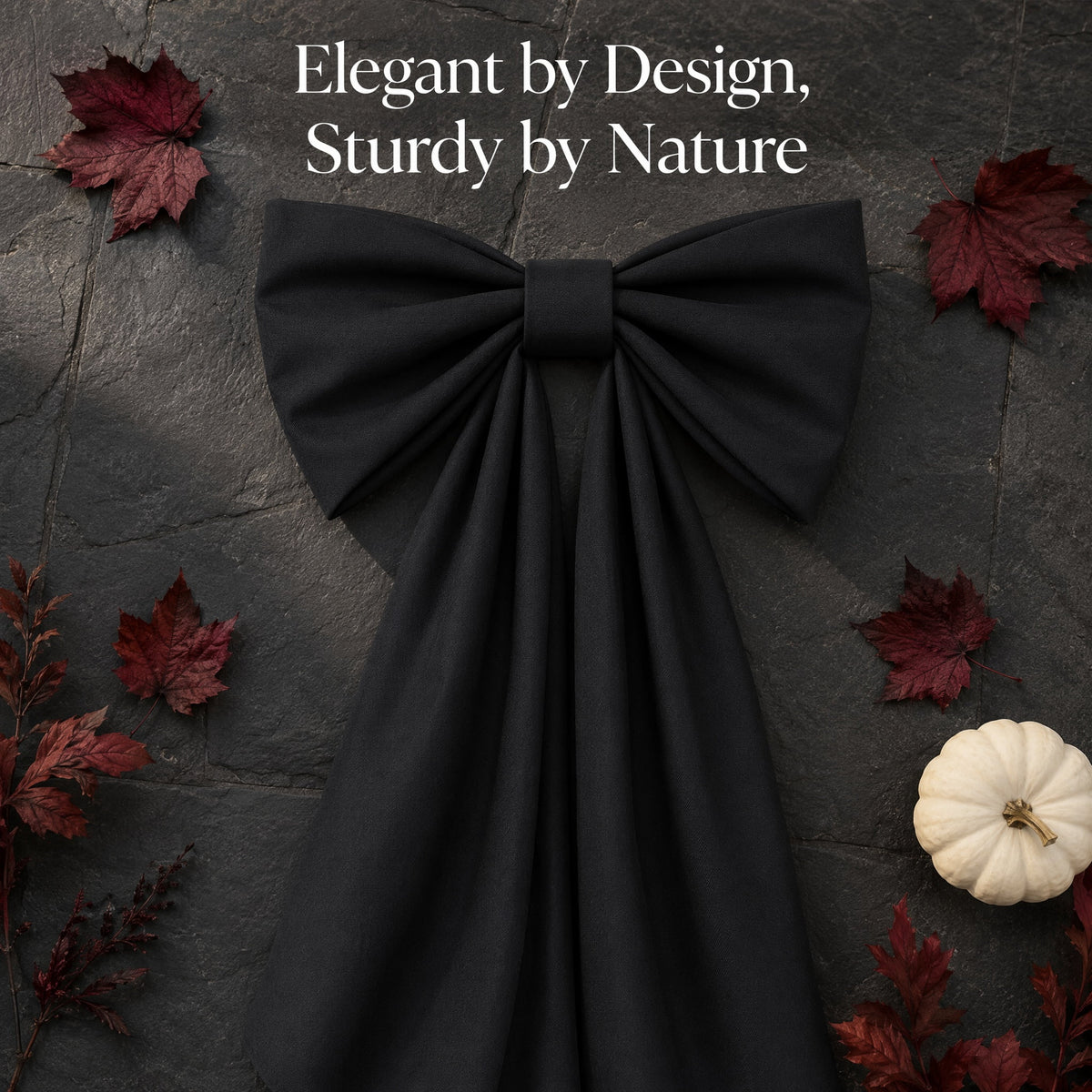 Halloween Decor Giant Black Bow Halloween Decor,48 Inch Halloween Wall Decoration for Wall Mantle Front Door Window- Indoor Halloween Party Hanging Decoration