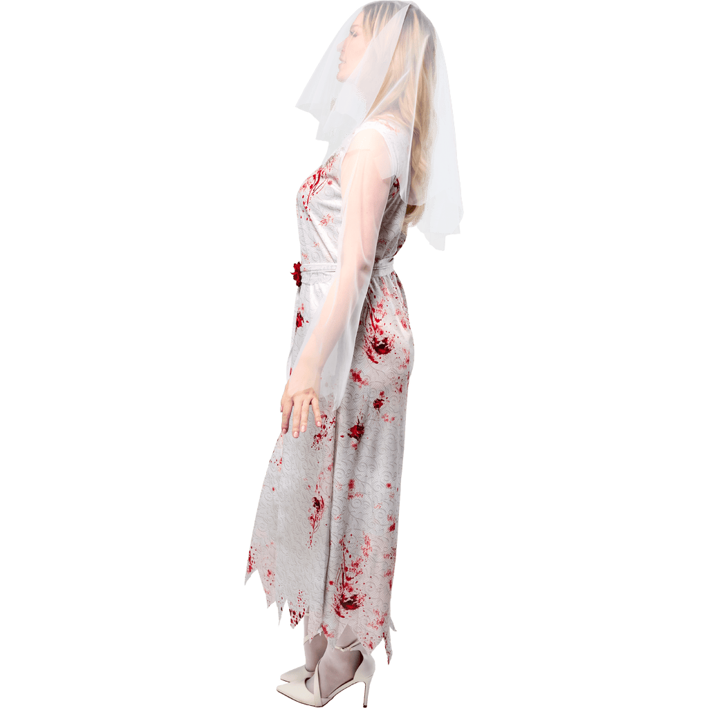 Ghost Bride Halloween Costume for Adults, Women's Size L (12/14), by Way to Celebrate