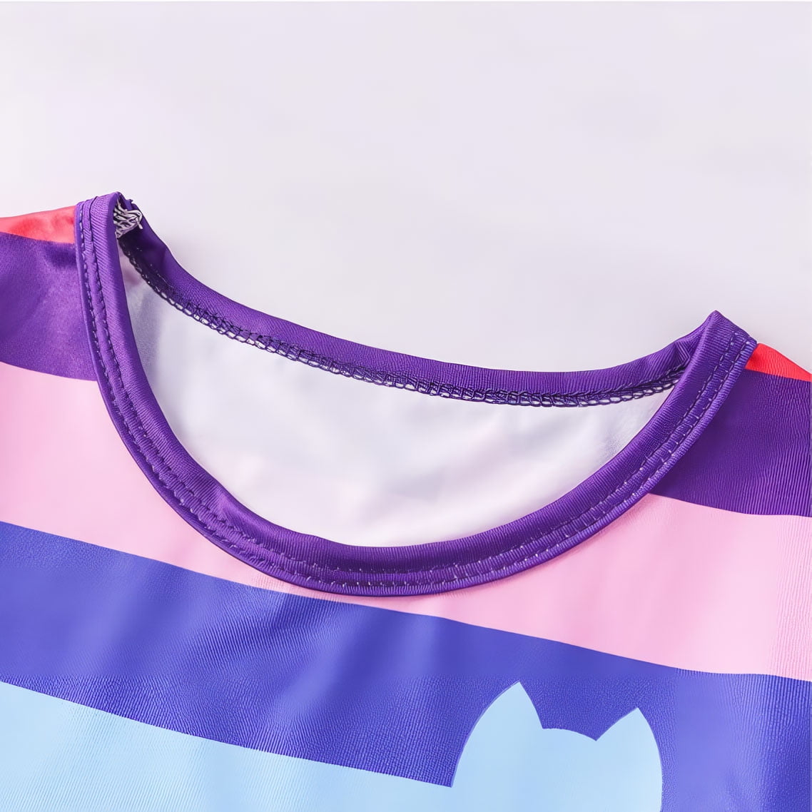 2PC Rainbow Dress Pant Set w/Headband for Girls Halloween Cat Birthday Tutu Outfit