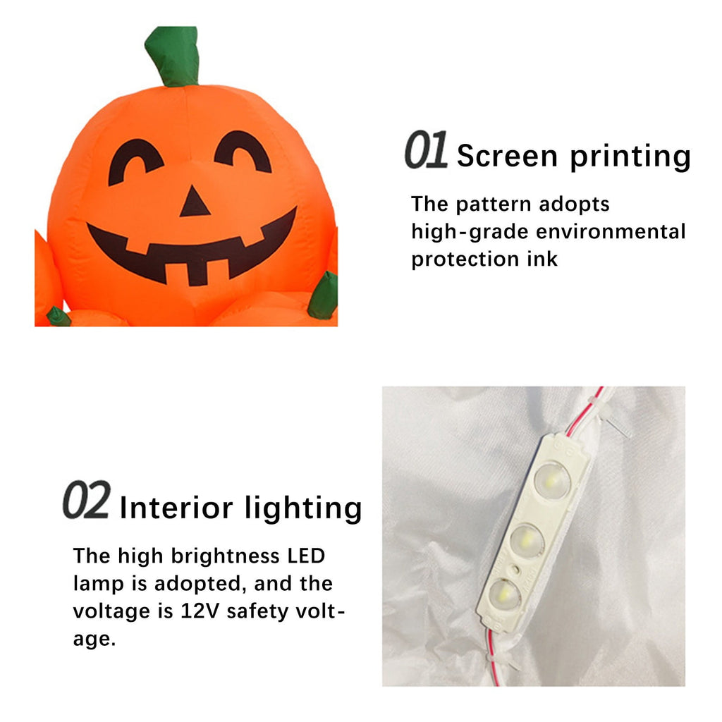 XGFHYJEH Halloween Decor, Halloween Decorations, Halloween Decorations Indoor, Halloween Indoor Decor, Halloween Pumpkin Inflatable 2.2m 7pc Halloween Inflatable