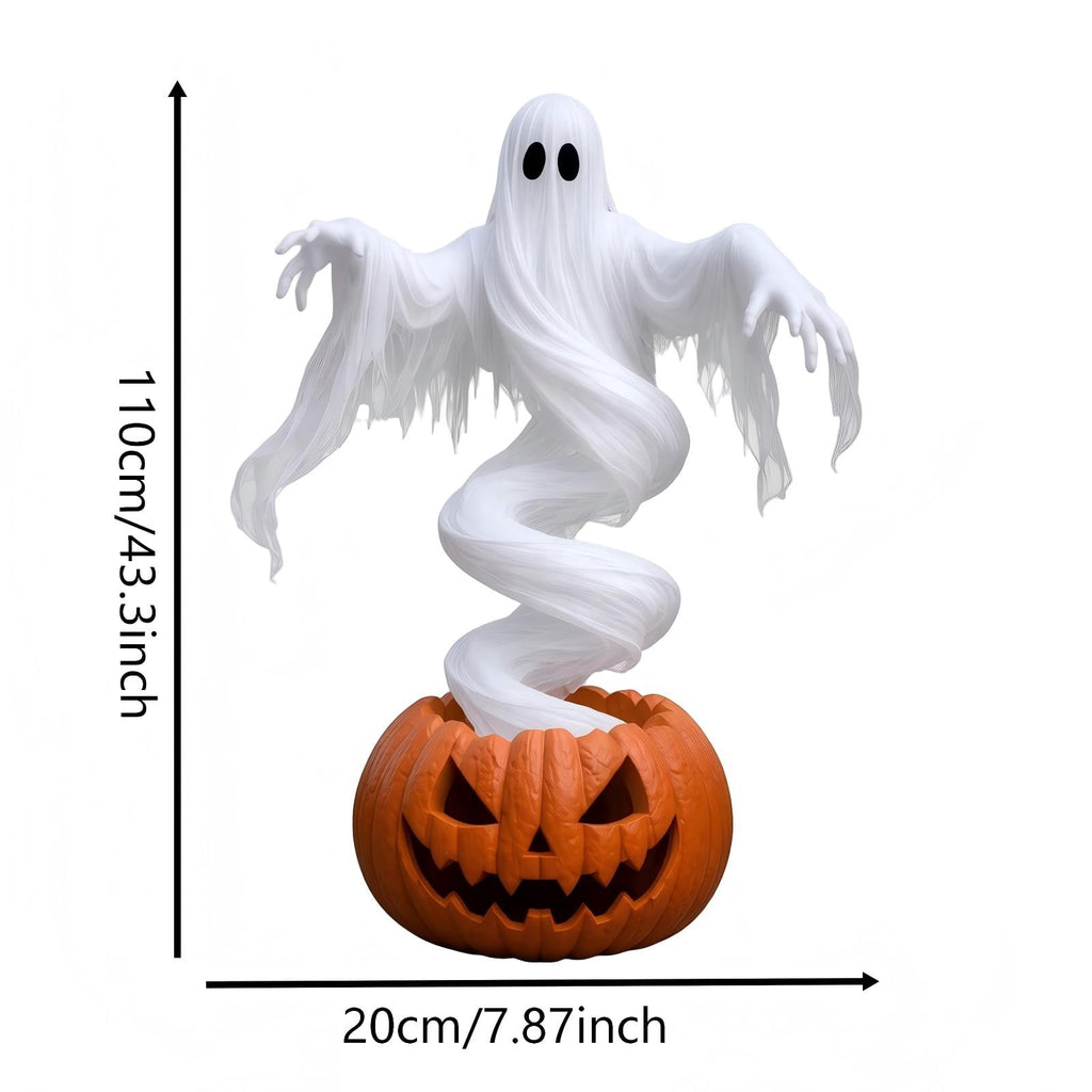 Halloween Garden Stake Lights Solar Stake Light Outdoor Solar Light Ghost Pumpkin Yard Decoration Waterproof Garden Ornament for Lawn Pathway Holiday Landscape Display
