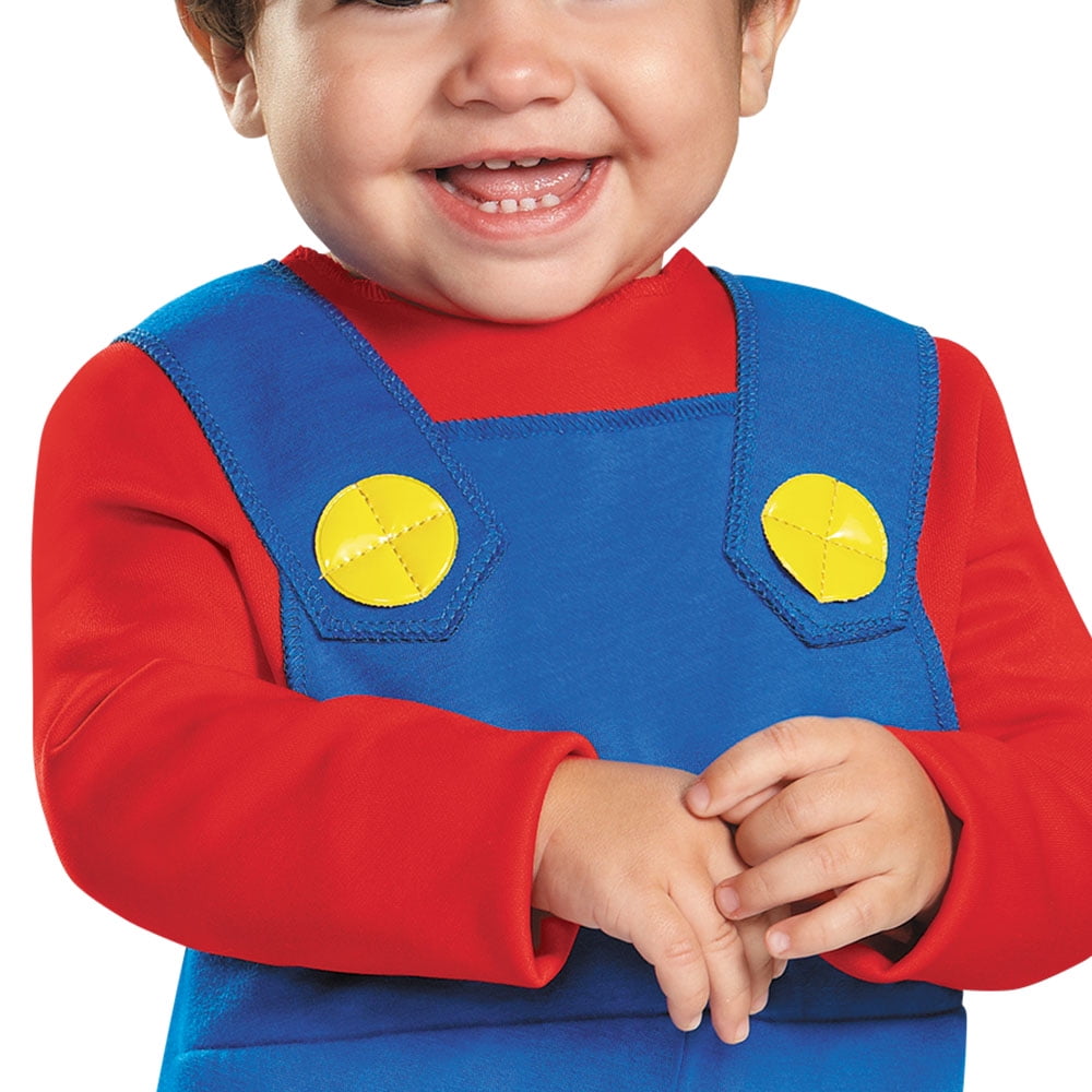 Nintendo Super Mario Bros. Mario Halloween Costume for Children, Toddlers Size 3T-4T, by Disguise
