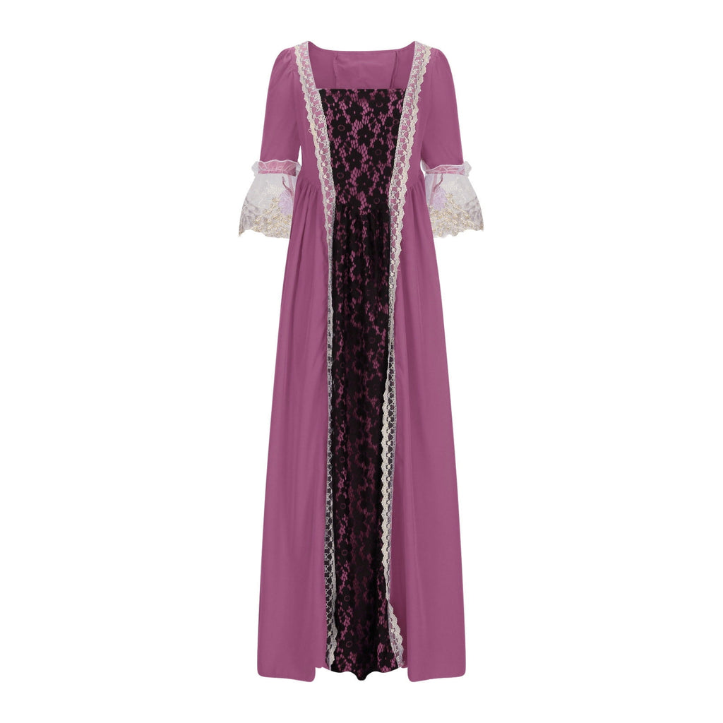 UPPADA Plus Size Victorian Dress for Women Lace Up Flare Sleeve Ball Gown with Corset Evening Party Maxi Gowns Vintage Cocktail Dress Wedding Dresses Early