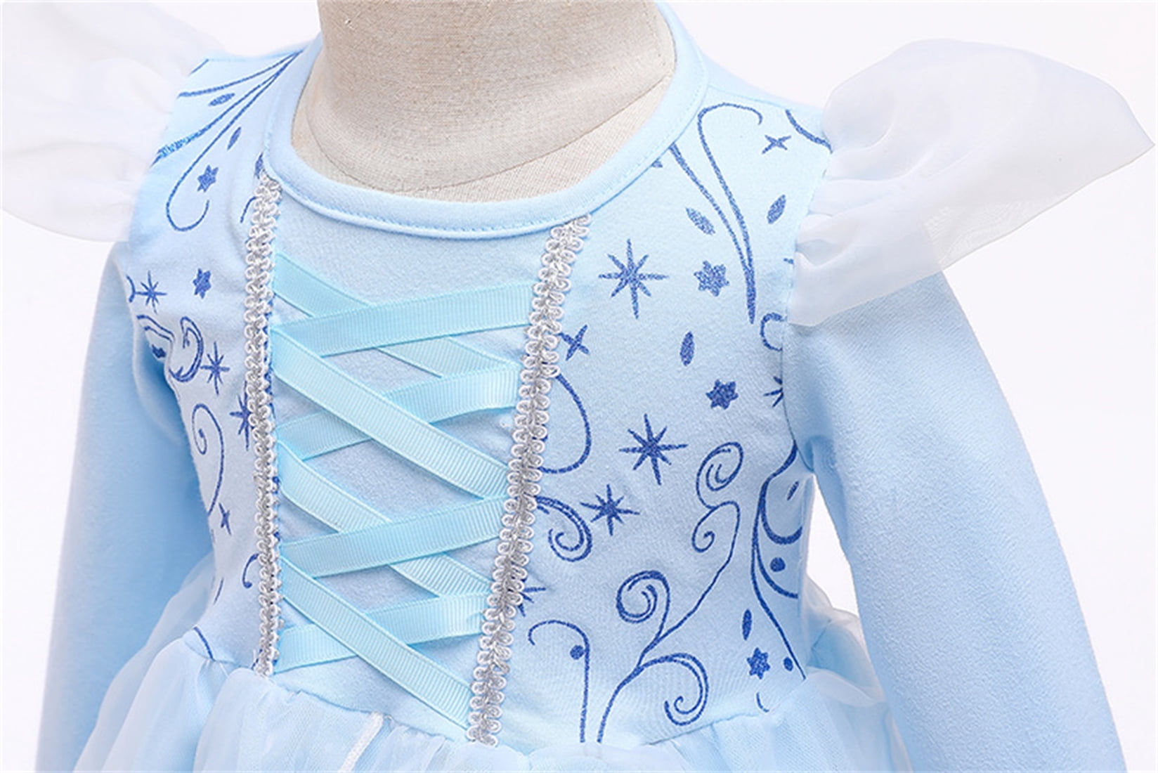 WIBACKER 1-6Y Toddler Girls Princess Costumes Dresses Fancy Dress Up Clothes for Halloween Party Cosplay, Christmas Gift