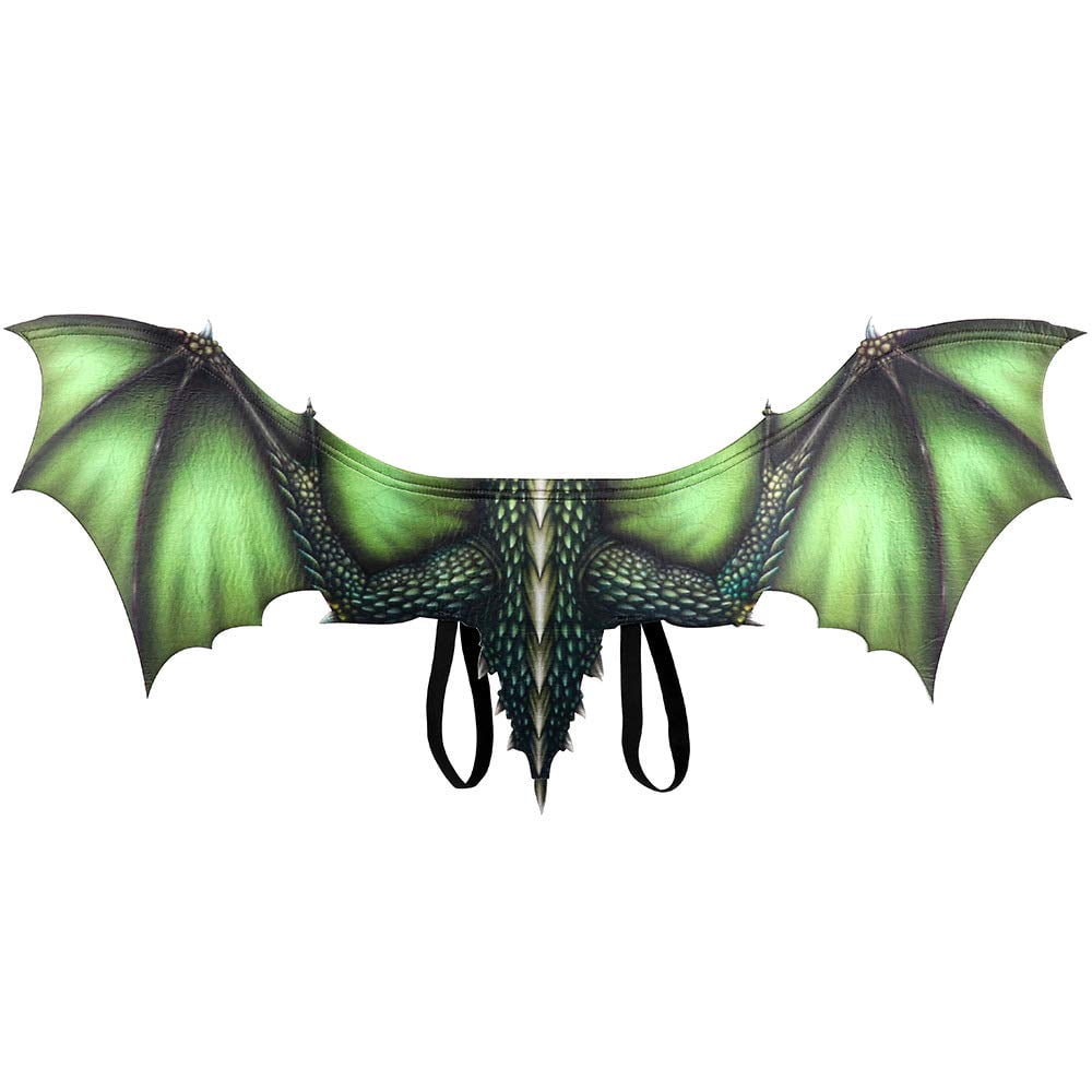 Men's Full Body Dragon Costume Bodysuit with Wings,Mask,Tail,Halloween Dragon Muscle Animal Catsuit Costume