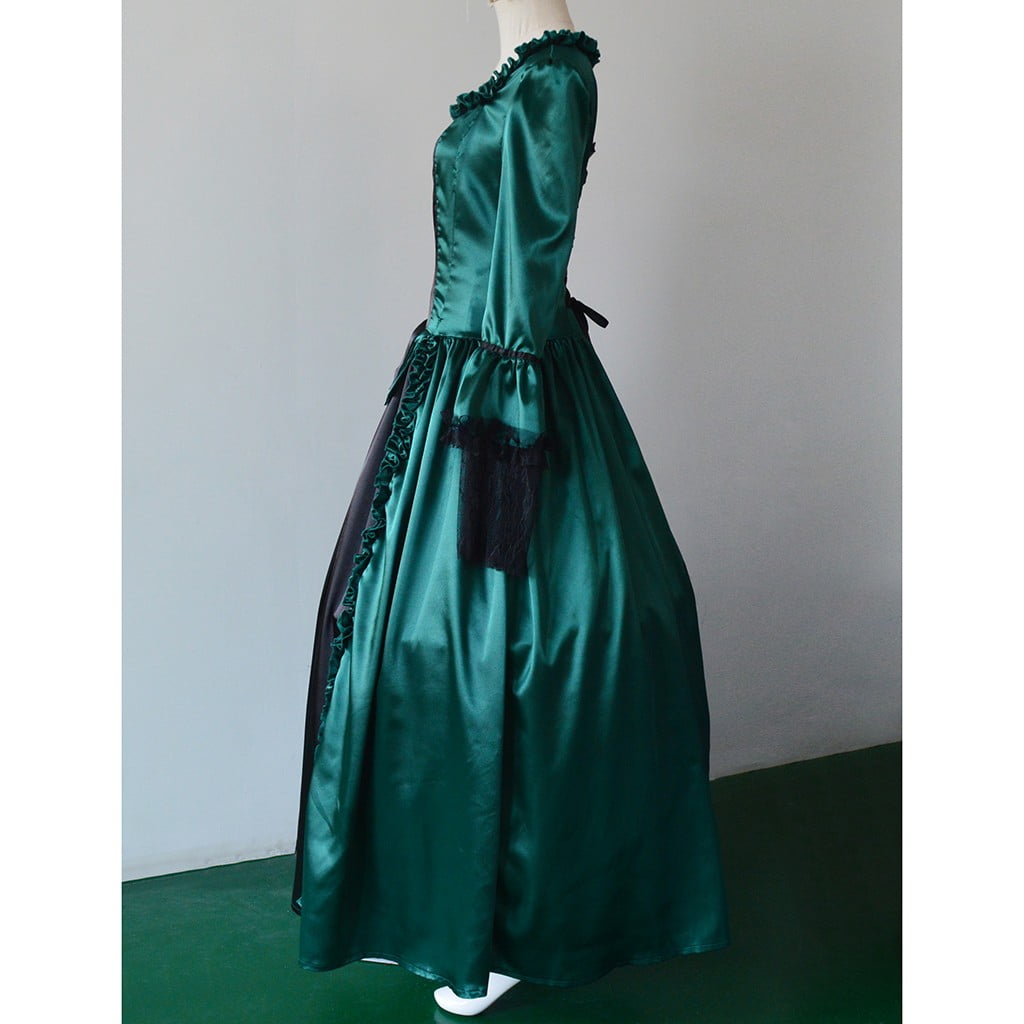 UPPADA Plus Size Victorian Dress for Women Lace Up Flare Sleeve Ball Gown with Corset Evening Party Maxi Gowns Vintage Cocktail Dress Wedding Dresses Early