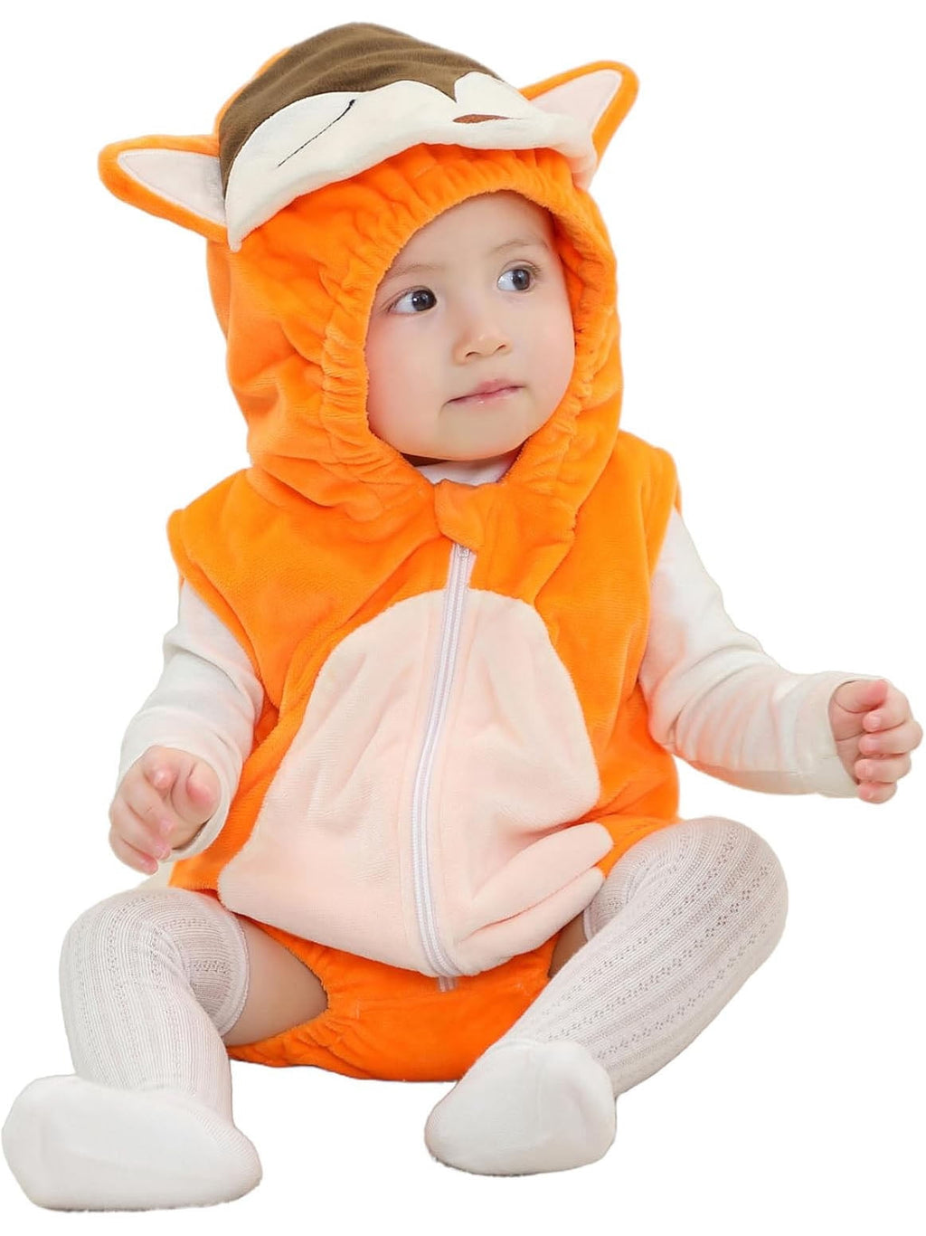 WIBACKER 0-24M Baby Boy Dinosaur Costume for Themed Parties and Halloween, Flannel Hooded Outfit Suit