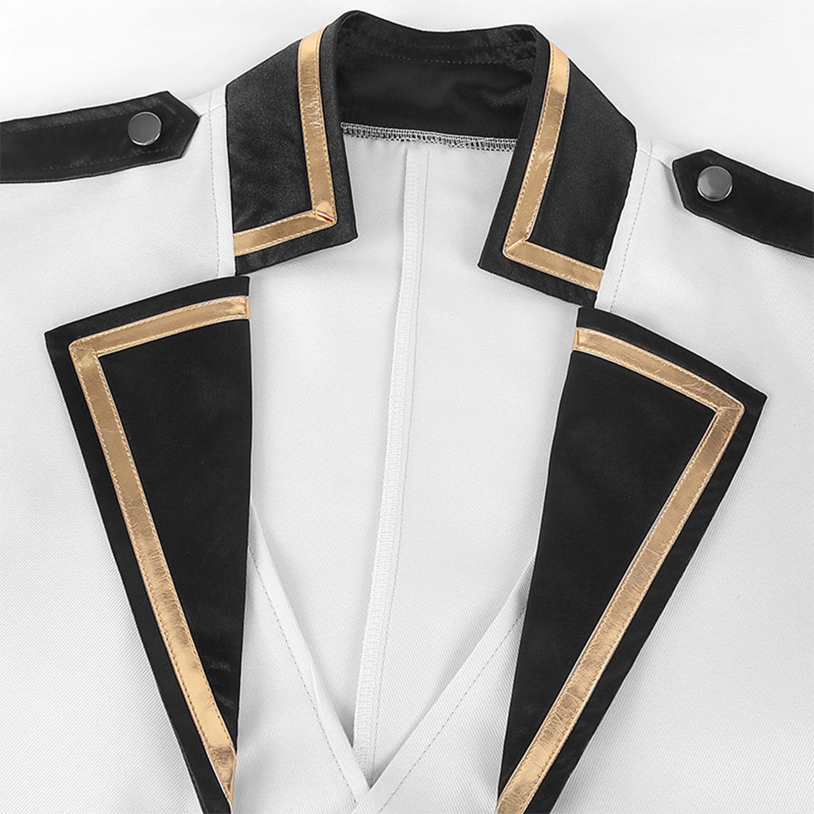 Odeerbi Mens Steampunk Tailcoat Gothic Medieval Jacket Frock Uniform Halloween Long Tuxedo Coat Retro Tailcoat Coat Lapel Court Slim Dress Coat White