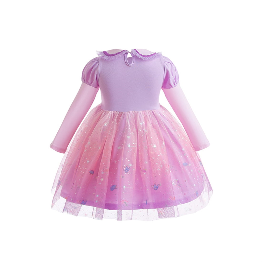 WIBACKER 1-6Y Toddler Girls Princess Costumes Dresses Fancy Dress Up Clothes for Halloween Party Cosplay, Christmas Gift