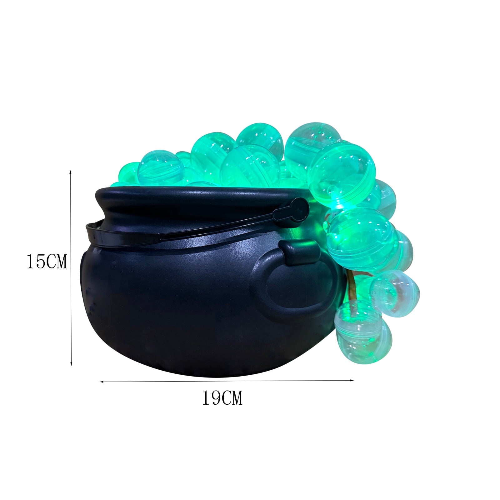 Muecwrye Halloween Decorations Outdoor, Halloween Clearance! Halloween Witches Cauldron with Lights, DIY Bubbling Cauldron Set Decor for Home Porch Outside, Halloween Party Supplies( Without Tripod)