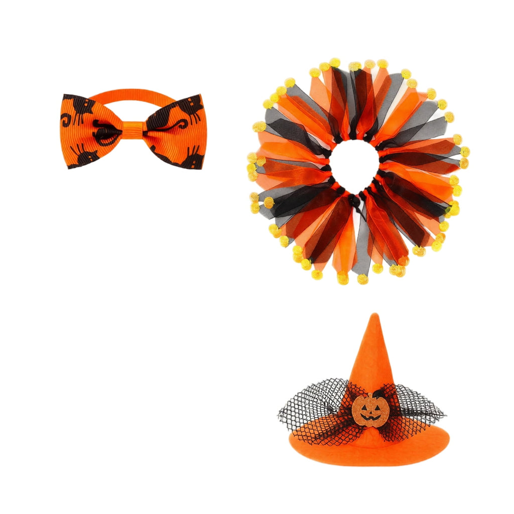 Outdoor Holiday Yard Decor, 23 Inch Porch Goose Outfits, Halloween Pumpkin Themed Porch Goose Clothes, Porch Goose Set with Hat and Treat Bag, Fits Standard 23 Inch Large Porch