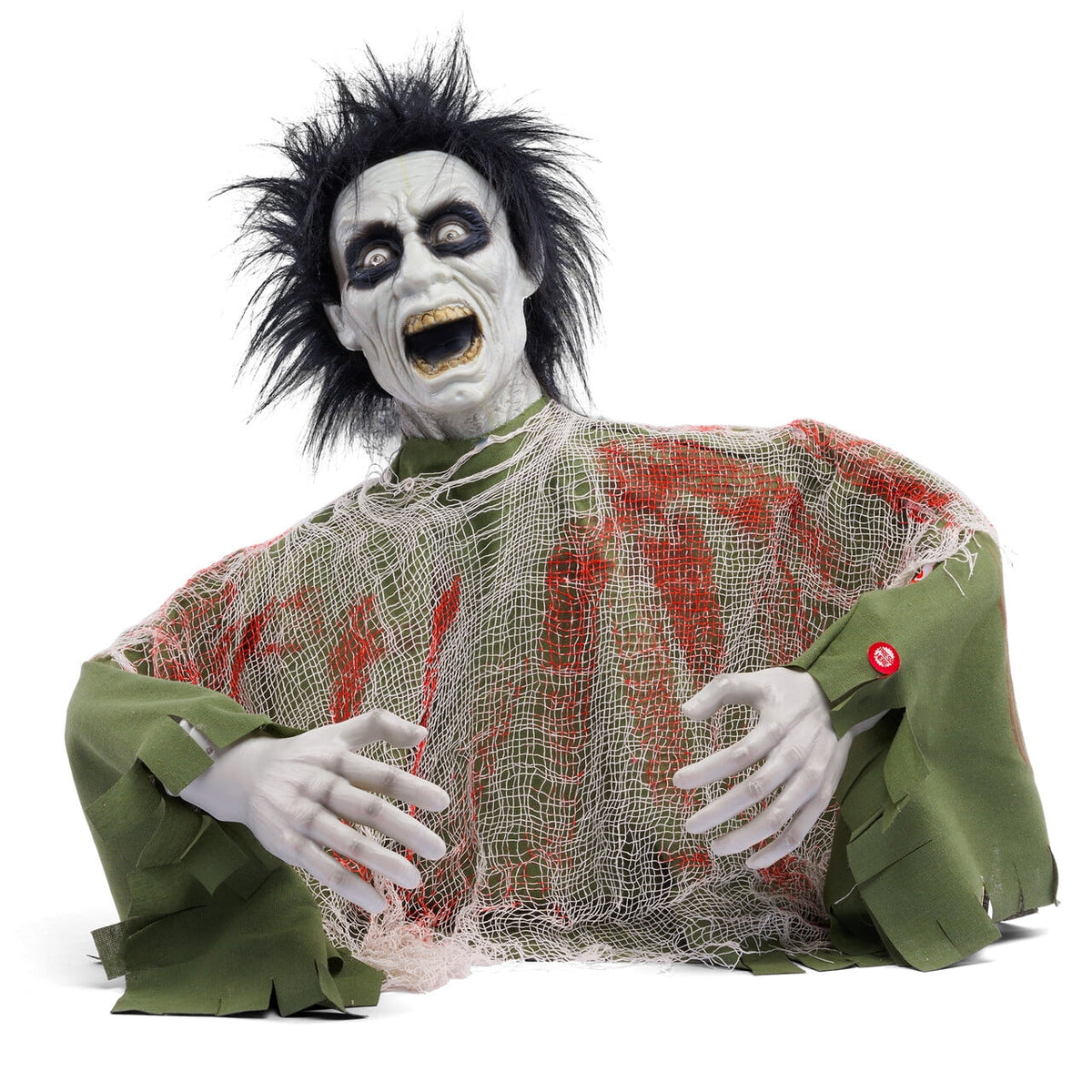 Joyfy Halloween Groundbreaker Animated Halloween Decorations Zombie with Crawling Creepy Animatronic Decorations with Movable Arms,Outdoor Scary Halloween Yard Decorations
