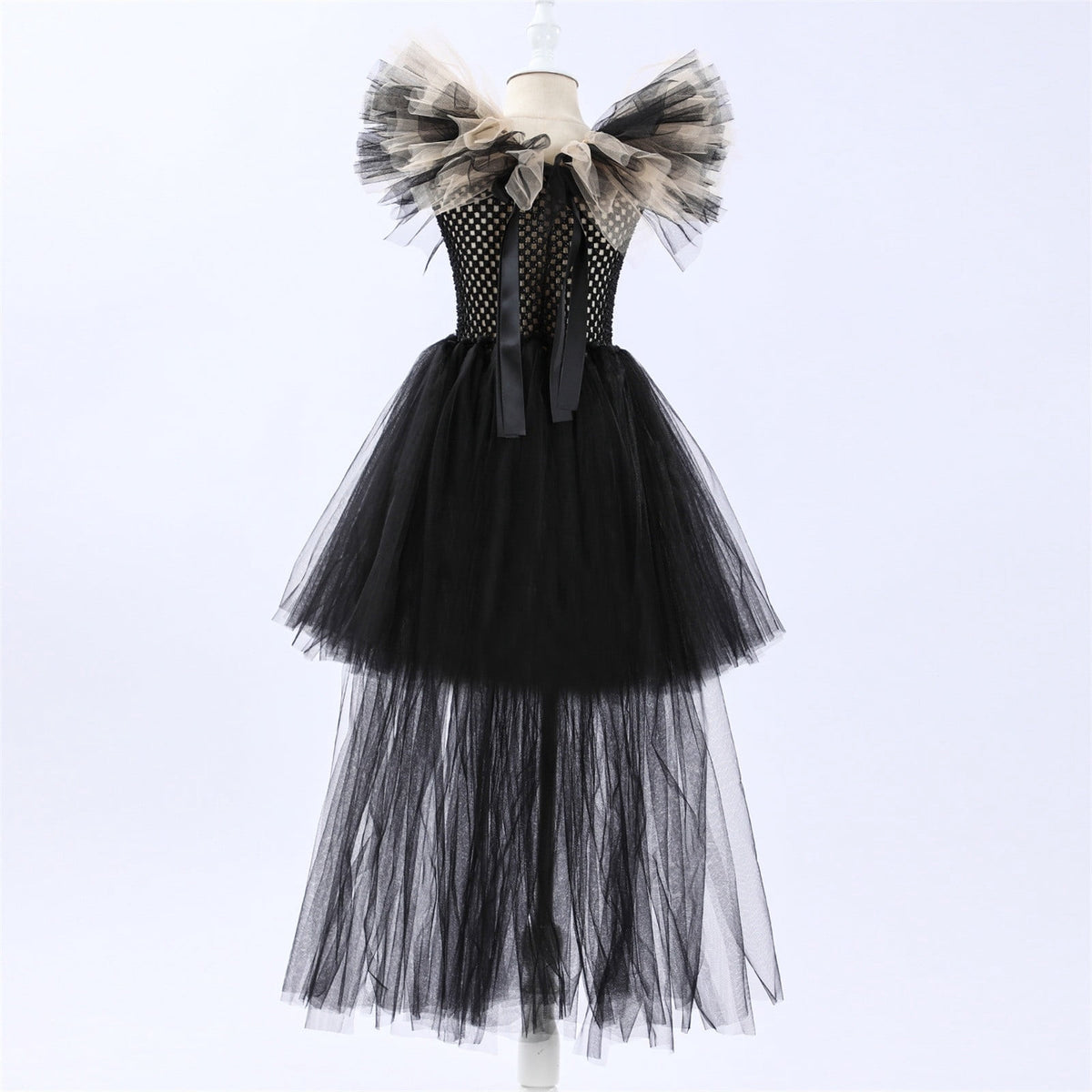 HNMKIU Halloween for Girls Toddler Kids Baby Girls Magnificent Witch Halloween Black Gown Fancy Dress Up Cosplay Party Tutu Dress Dresses E - 18-24 Months