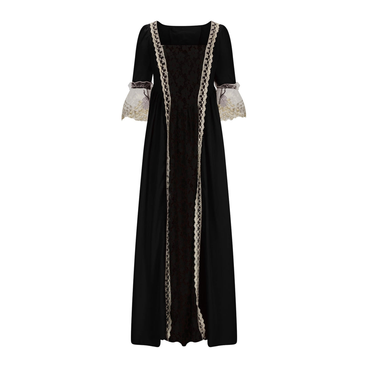 UPPADA Plus Size Victorian Dress for Women Lace Up Flare Sleeve Ball Gown with Corset Evening Party Maxi Gowns Vintage Cocktail Dress Wedding Dresses Early