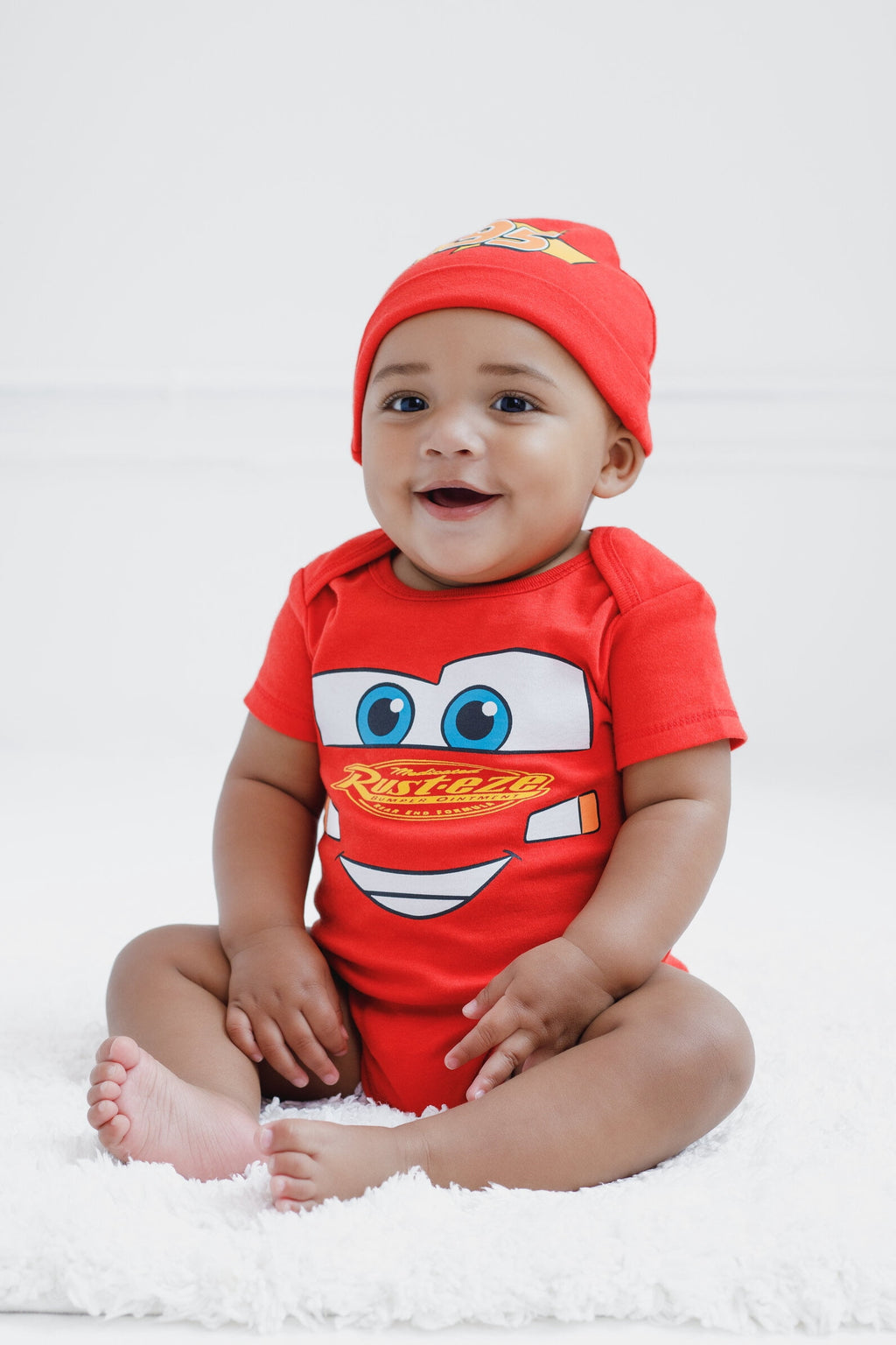 Disney Winnie the Pooh Baby Boy or Girl 2-Piece Cosplay Bodysuit and Hat Set Light Blue Eeyore