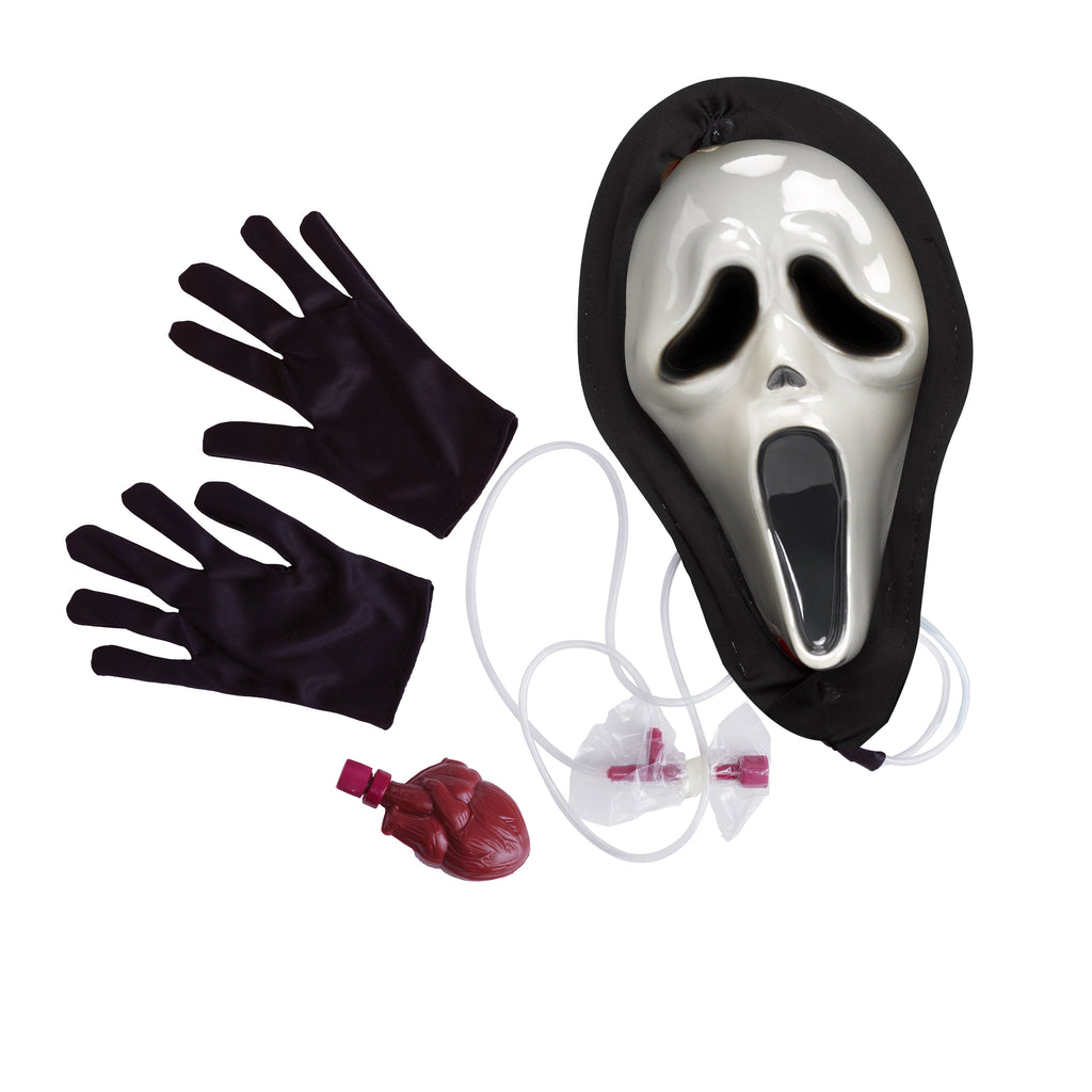 Officially Licensed Bleeding Ghost Face Halloween Costume for Children, Boys Size L (10/12), by Fun World