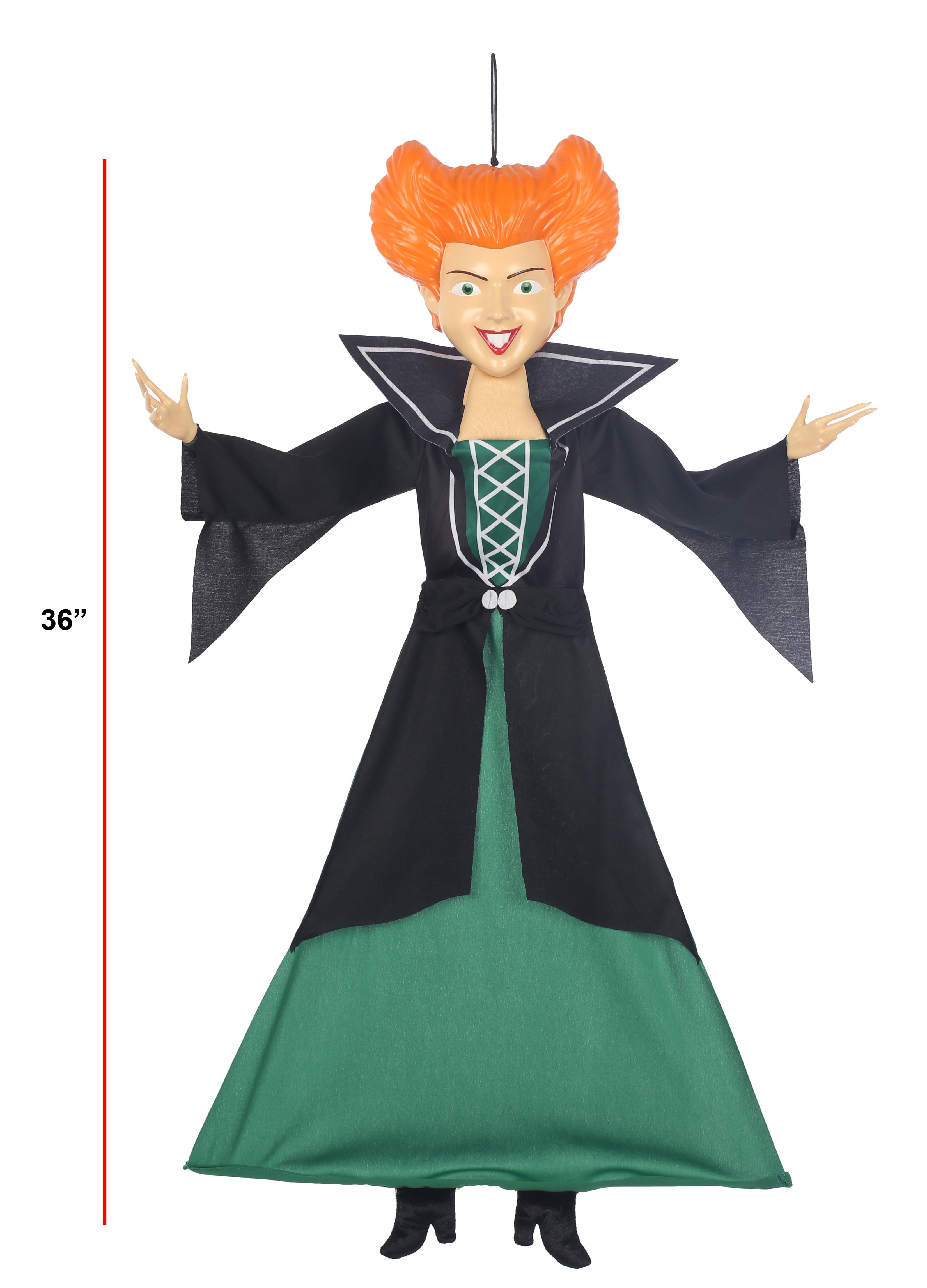 Halloween Multicolor Hocus Pocus Winifred Hanging Figure Decoration, 36 in, by Disney