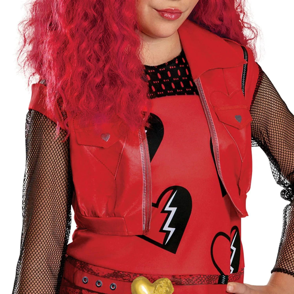 Disguise Girls' Disney's Descendants 4: Rise of Red Classic Red Costume - Size 10-12