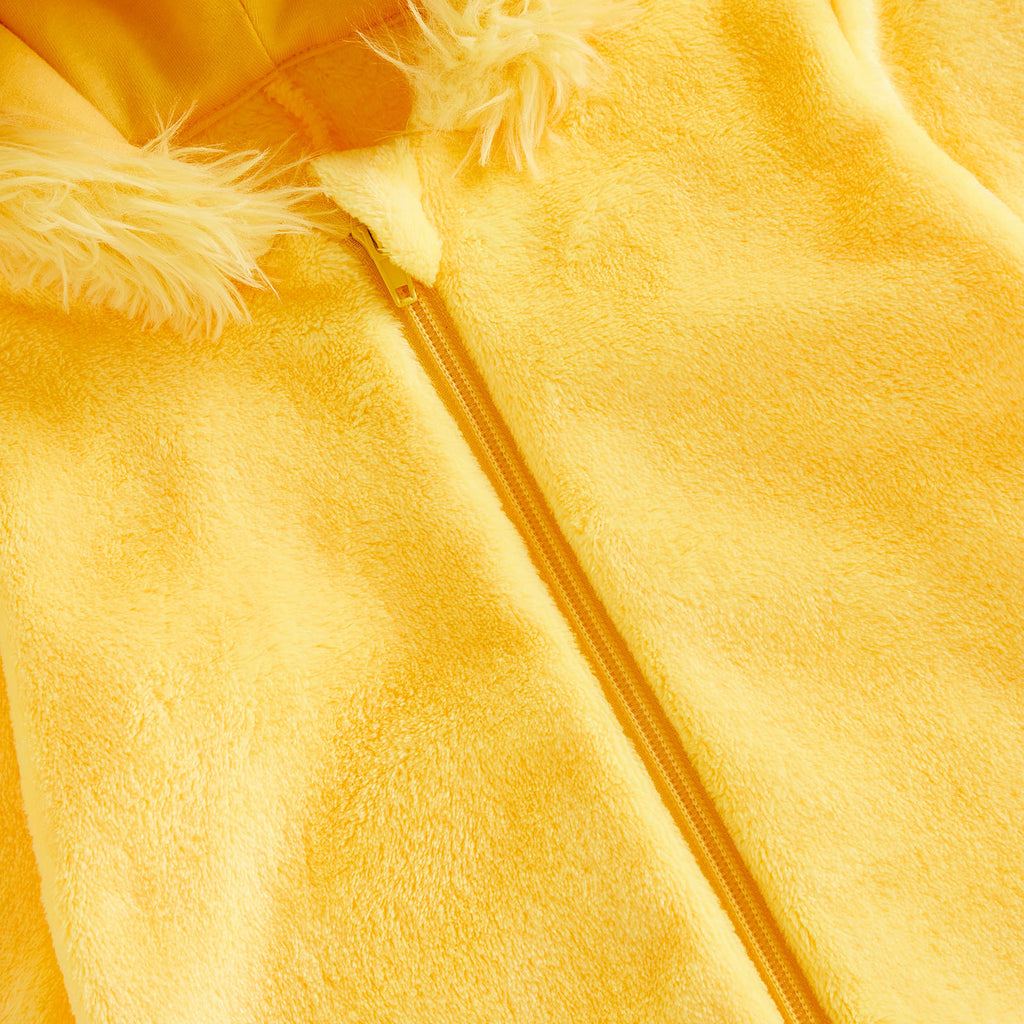 RUINIXCW Toddler Baby Girl Boy Halloween Chick Costume Cosplay Outfit Infant Fall Winter Clothes Snowsuit Fleece Jumpsuit Long Sleeve Hooded Romper