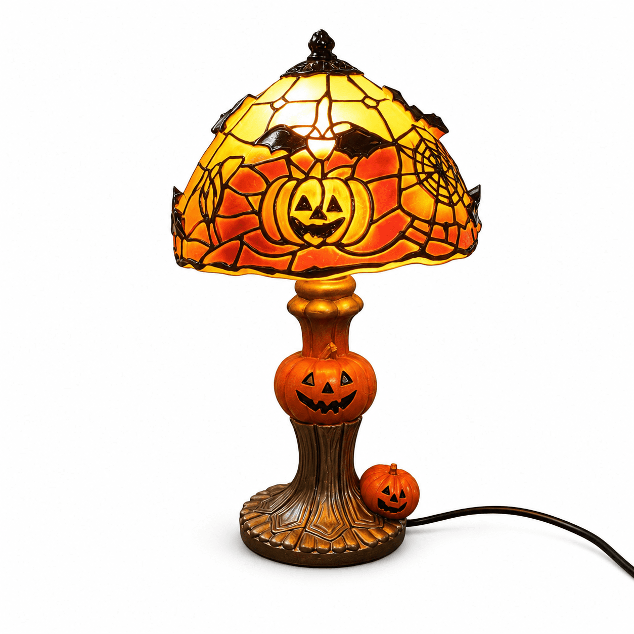 Diceymbol Halloween Decorations and Fall Decor, Halloween Venue Decoration Ghost Props LED Illuminated Ghost Decorations for Tabletop, Mantel, Shelf Indoor Outdoor 9.05 inch