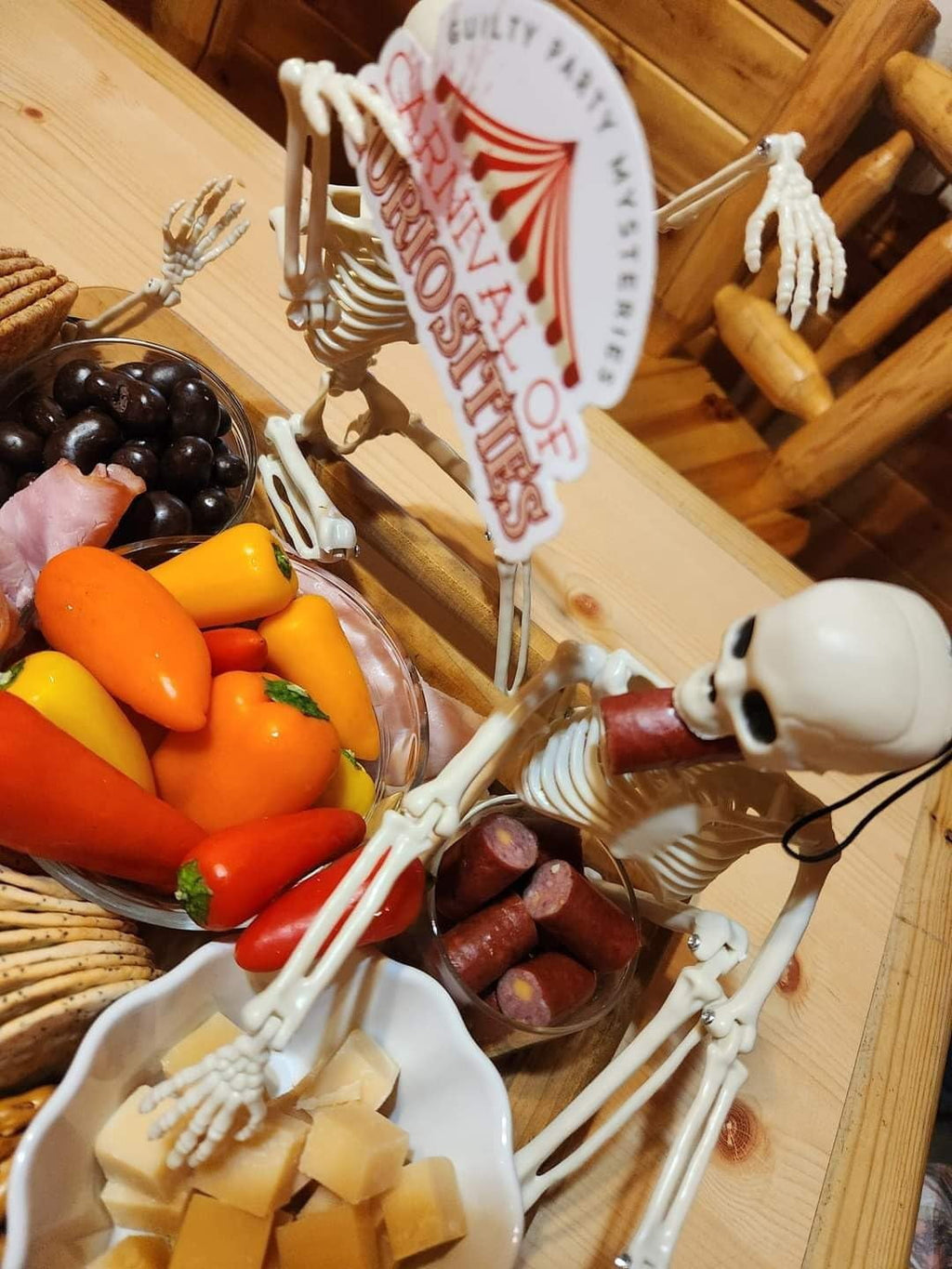 AGCAN 4 Packs Posable Halloween Hanging Skeleton Decoration, 16 Inch Halloween Decorations with Movable Joints for Graveyard Haunted House Props Decor Indoor Outdoor