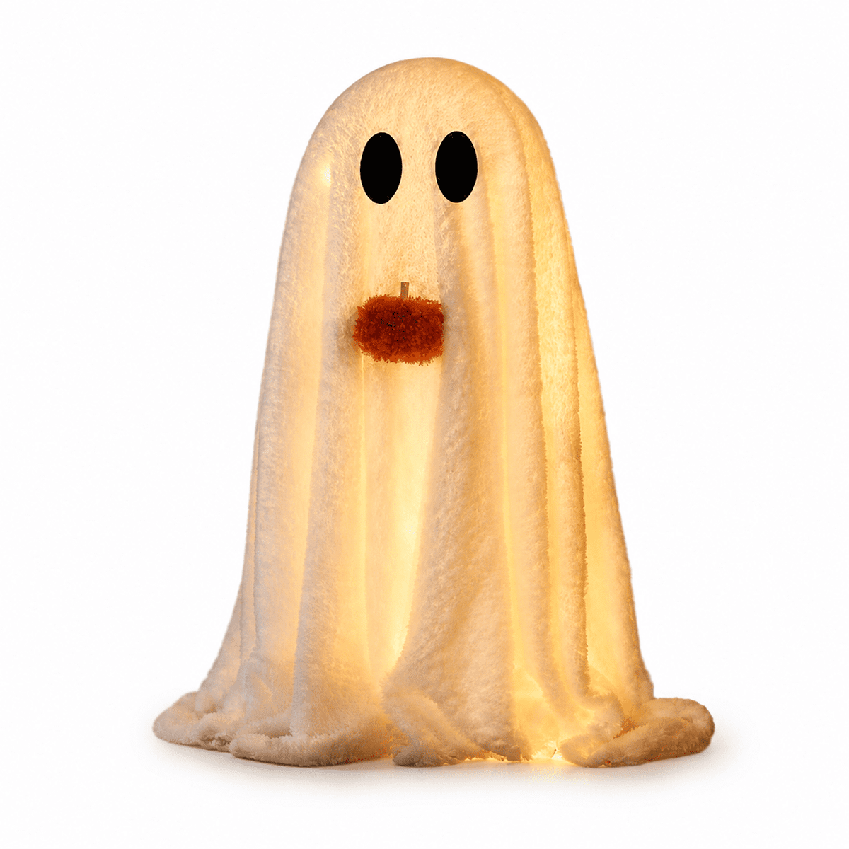 Diceymbol Halloween Decorations and Fall Decor, Halloween Venue Decoration Ghost Props LED Illuminated Ghost Decorations for Tabletop, Mantel, Shelf Indoor Outdoor 9.05 inch