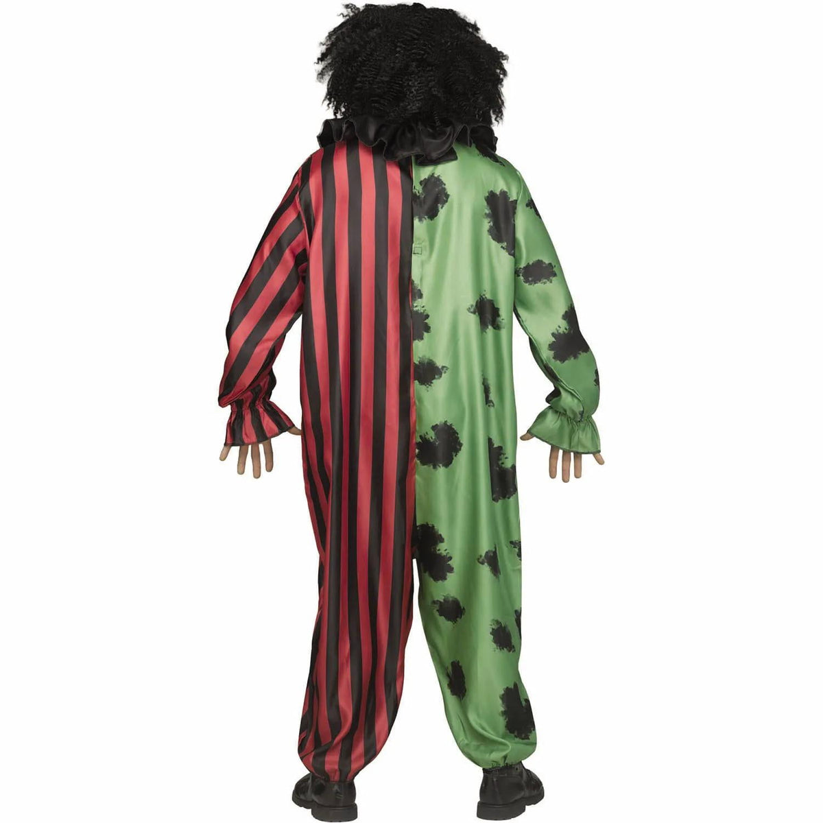 Fun World Mens Two-Headed Clown Jumpsuit Costume - Size One Size Fits Most - Green