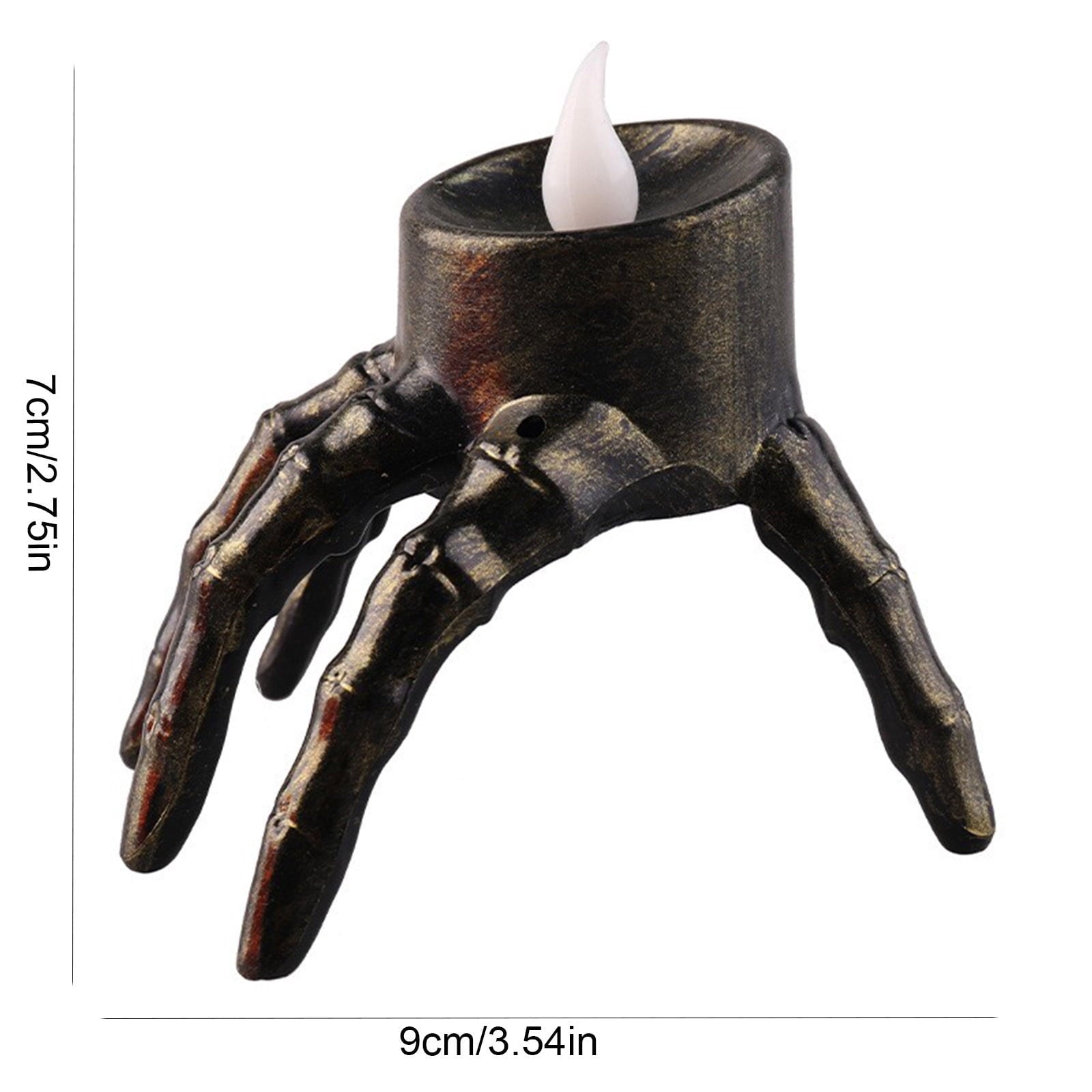 5pc Halloween Spooky Skeleton Hand Candle Flameless Candle Lamp Scary Spooky Candle Halloween Decoration Lights