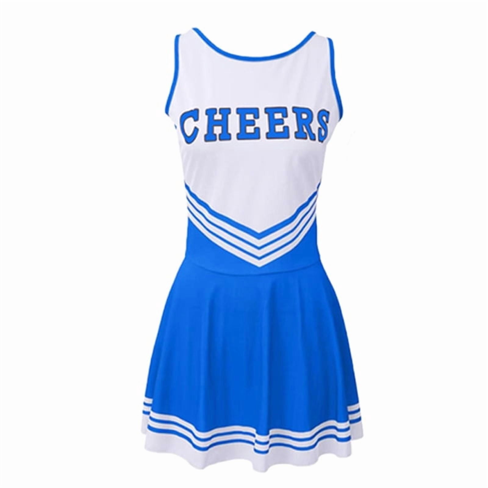 Green Girls Cheerleader Costume Outfit Set,Kids Sleeveless Cheerleading Uniform for Party Birthday Halloween