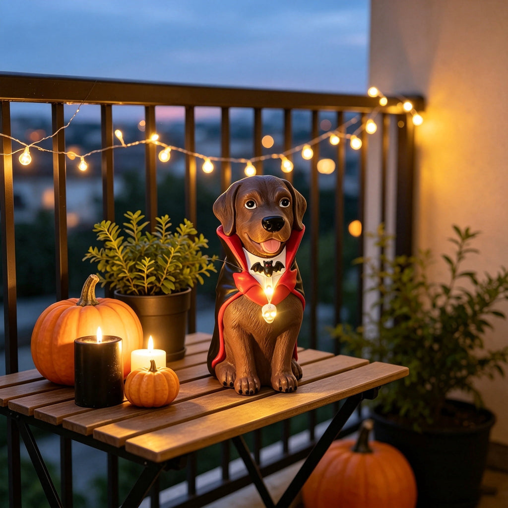 Clearance! Christmas Golden Retriever Statue with LED Lights, Cute Dog Holding Puppy Figurine, Christmas Decoration Indoor Outdoor, Gift for Kiddo Adults