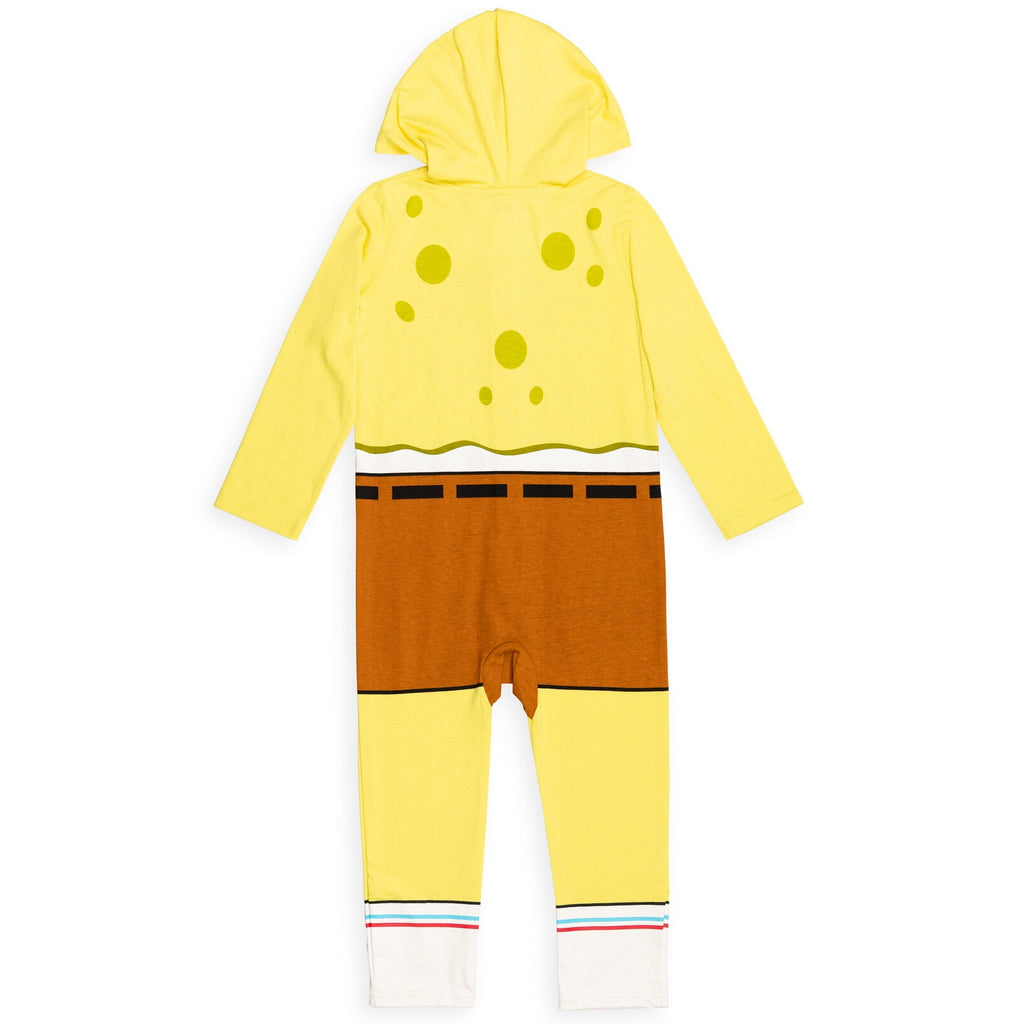 SpongeBob SquarePants Big Boys Zip Up Cosplay Costume Coverall Newborn to Big Kid