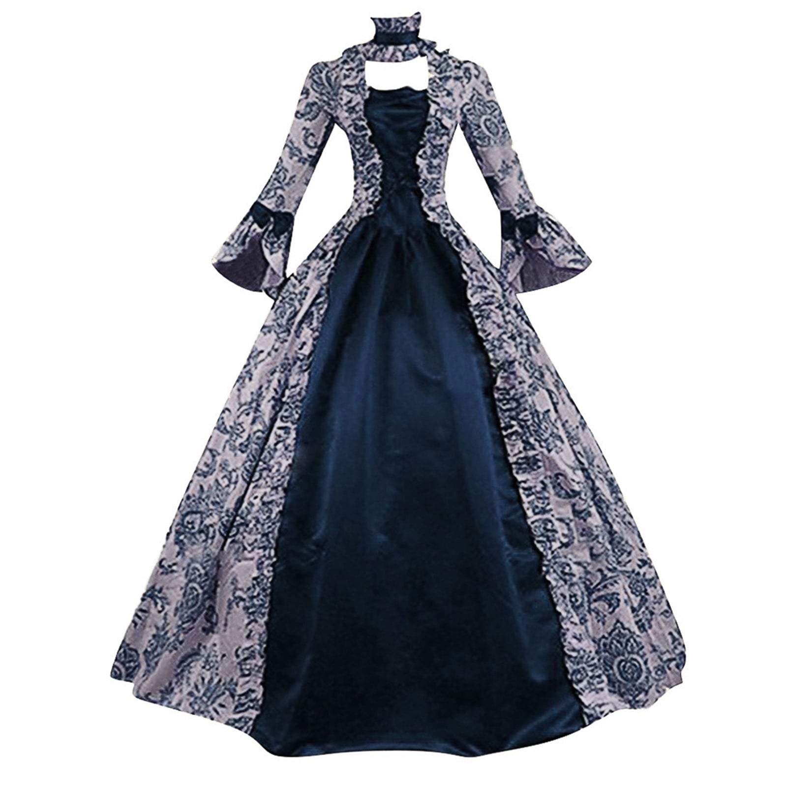 DDAPJ pyju Medieval Dress for Women Evening Masquerade Ball Gowns Vintage 1700S Victorian Renaissance Costume Green XXXXXL