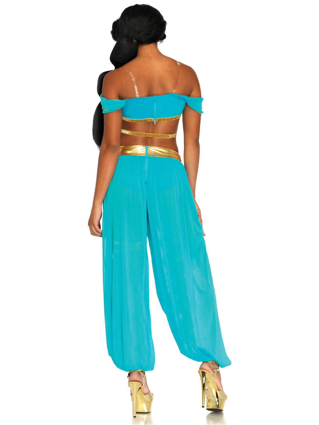 Leg Avenue Jasmine Oasis Princess Halloween Costume, Blue, Small