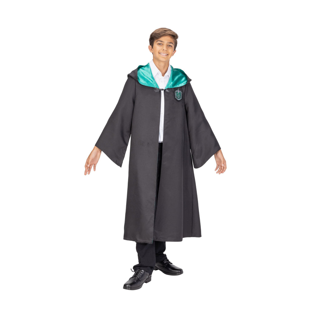 Harry Potter Boys or Girls Premium Hogwarts Slytherin Cosplay Robe, Size L/XL