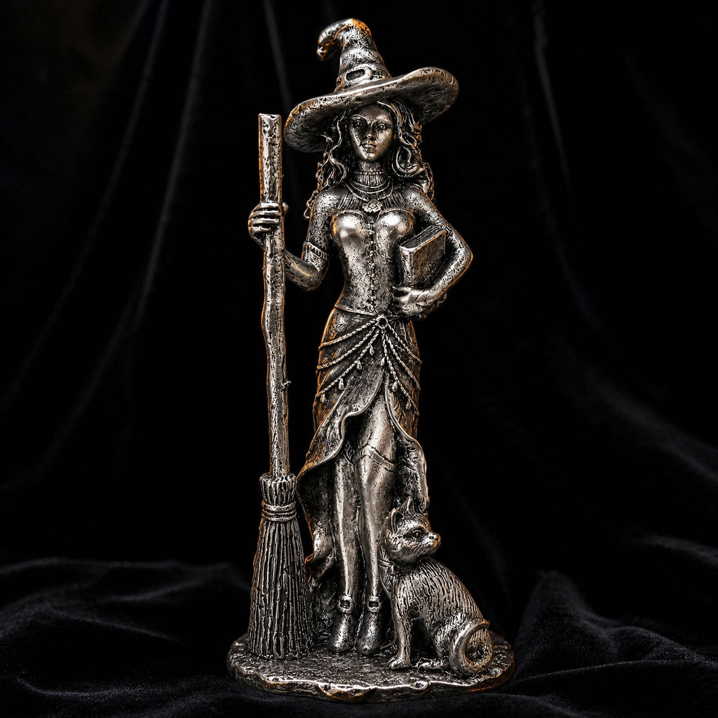 Halloween Witch Lamp,Stained Gothic Witch Hat Led Lamp for Stained Glass Inspired, Spooky Decorative Standing Night Light,Unique Halloween Party Lighting Decorations Door for Indoor