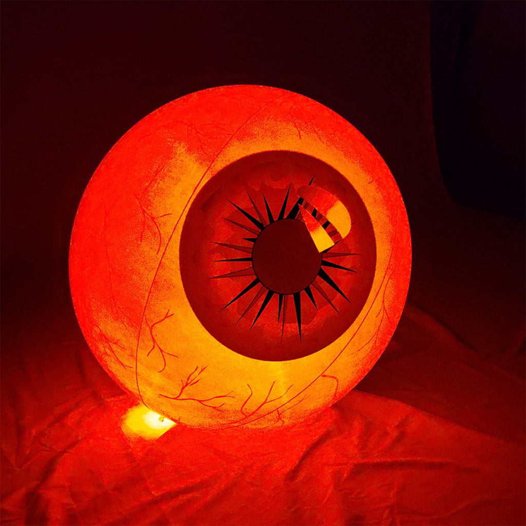Kdkad Halloween Inflatables Large Set of Eyes Decoration, 23.6 Inch Large LED Glowing Eyes Inflatable Set, Blow Ups Eyes for Yard Horror Parties & Blow-Up Displays