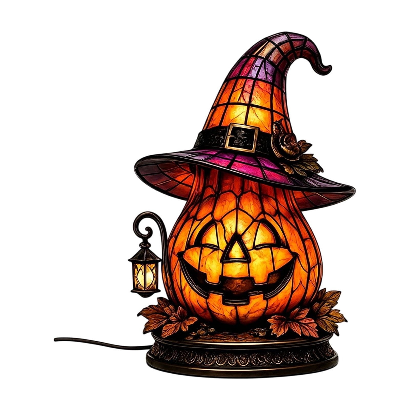 Mauxuk Halloween Black Witch Acrylic Decor - Gothic 2D Tabletop Centerpiece for Spooky Party, Haunting Mantel Decor, Gift for Horror Fans, 8-Inch Tall with Stand