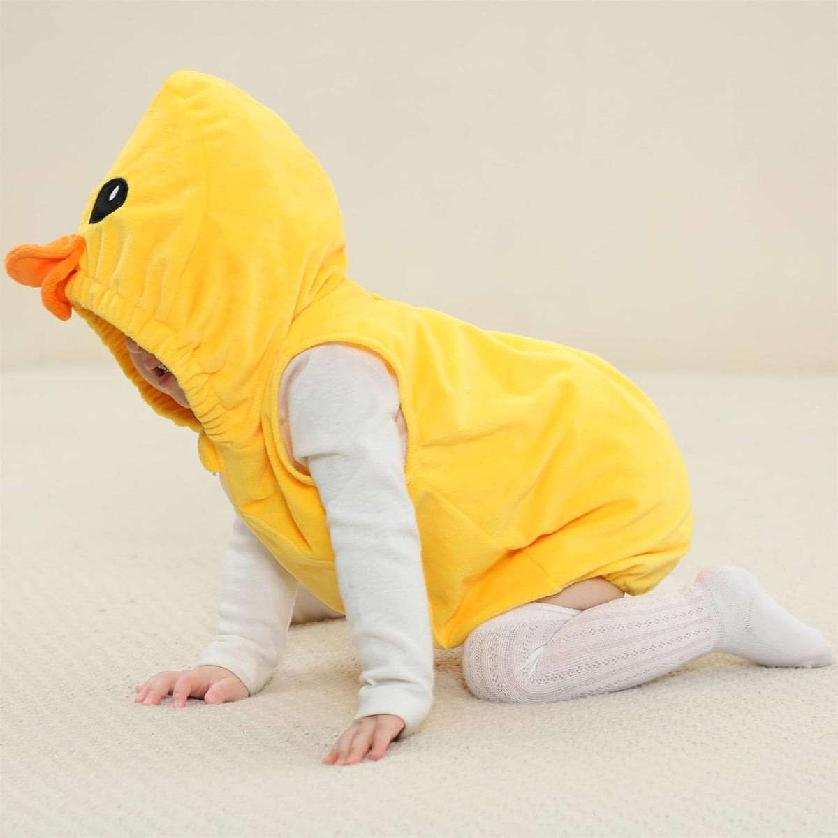 WIBACKER 0-24M Baby Boy Dinosaur Costume for Themed Parties and Halloween, Flannel Hooded Outfit Suit