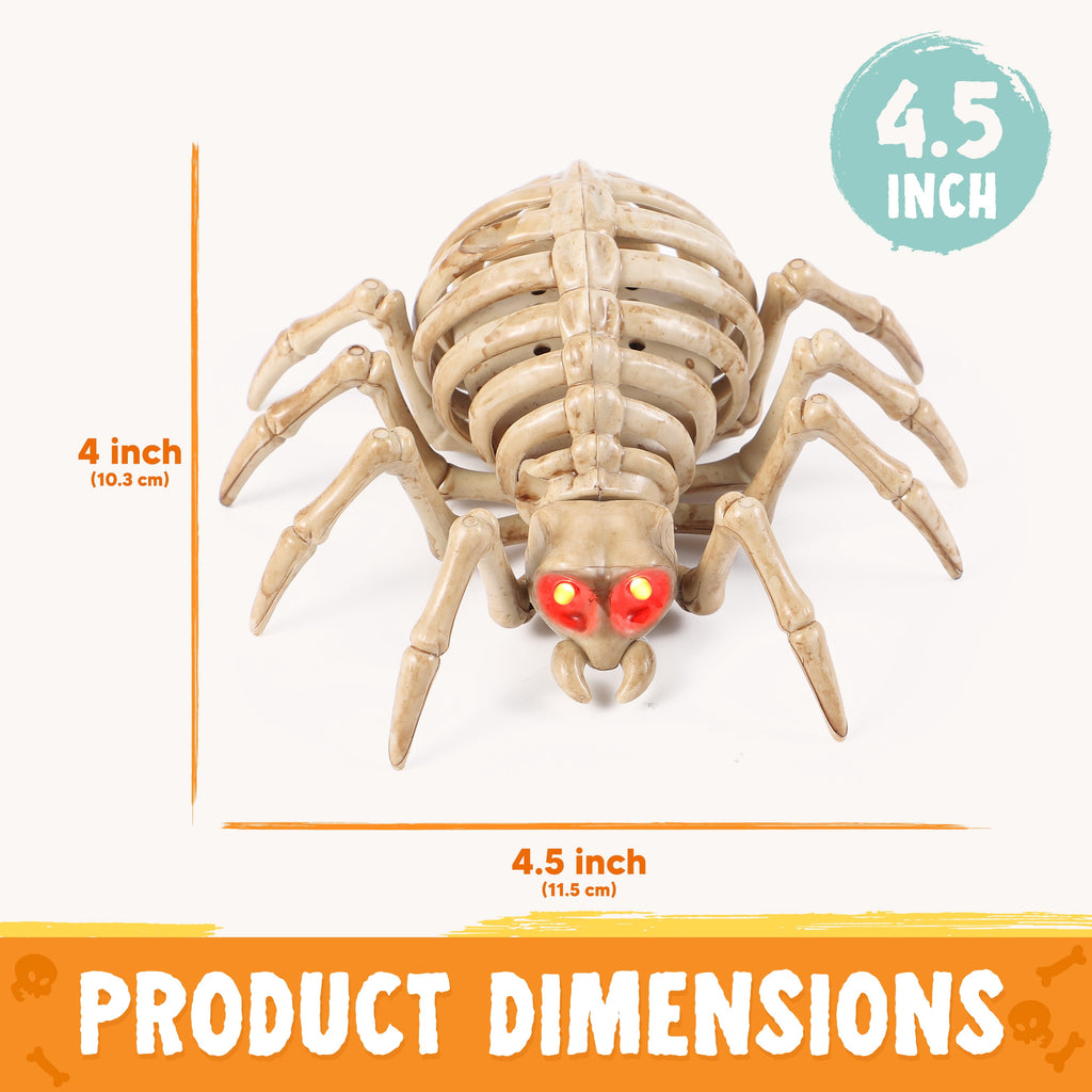 Joyfy 2 Pcs Duck Skeleton Halloween Decoration,4.5 Inch Posable Plastic Animals Halloween Skeleton for Indoor Outdoor Halloween Decorations,Haunted House Party Props