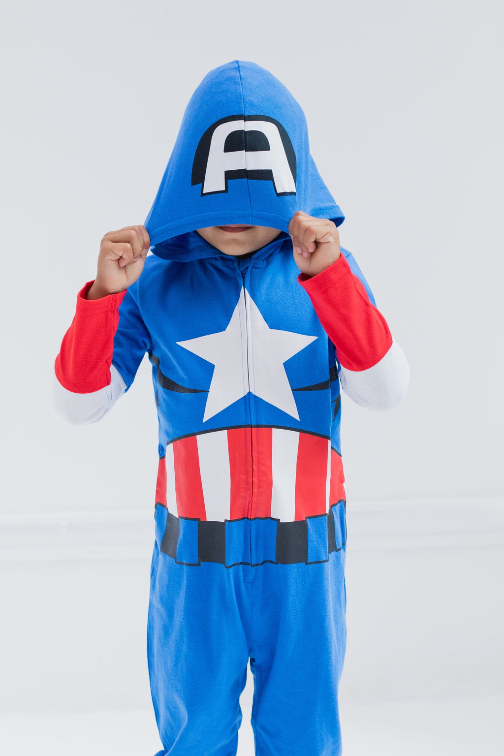 Marvel Avengers Toddler Boy or Girl Cosplay Hooded One Piece Thor Grey