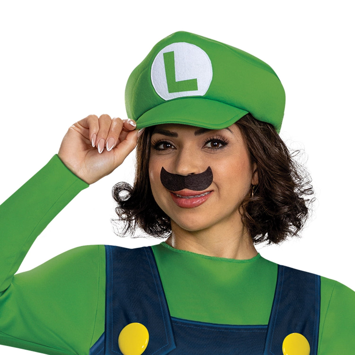 Nintendo Super Mario Bros. Luigi Halloween Costume for Adults, Mens Size XL (40/42), by Disguise