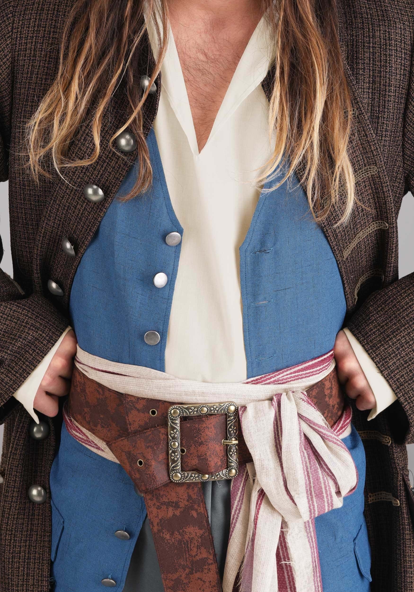 Deluxe Jack Sparrow Pirate Costume for Men