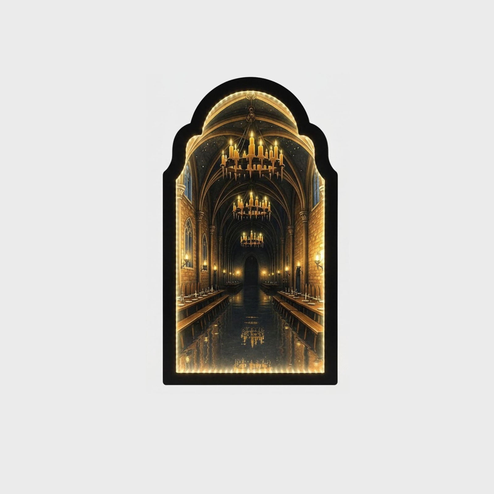 Clearance Martha Stewart Ghost Mirror,Light Up Ghost Mirror,Spooky Halloween Decorations Indoor for Wall Table Mantel Room Home Office Party