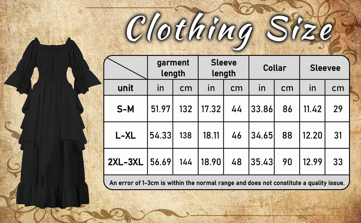 IROOZIGOTO Womens White Medieval Renaissance Maxi Dress Off Shoulder Long Flare Sleeve with Brown Lace Up Corset Belt Halloween Cosplay Costume