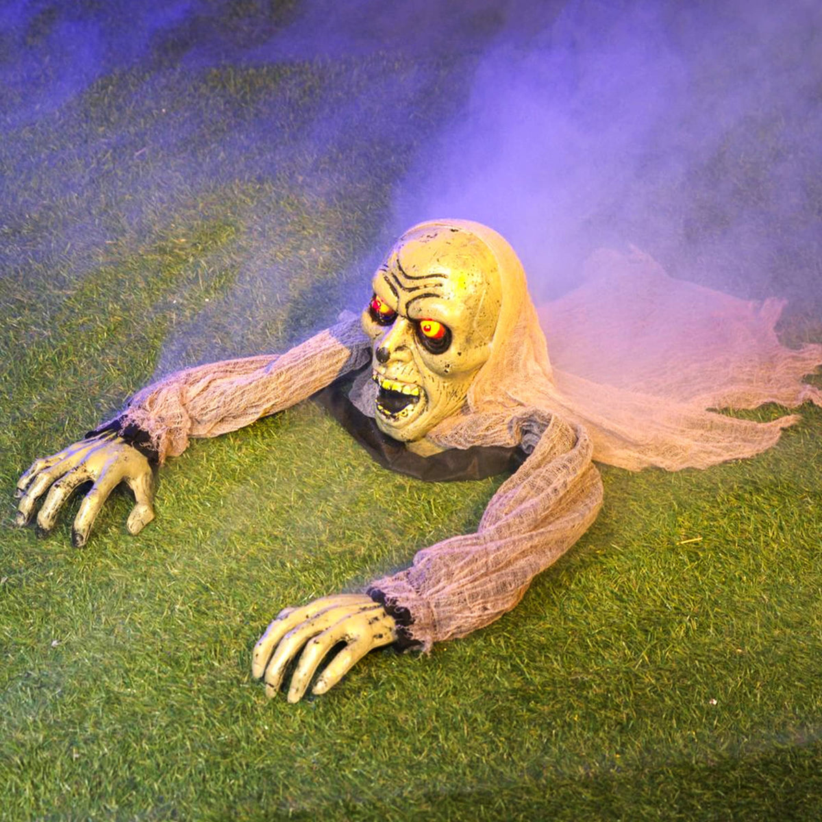 Joyfy Halloween Groundbreaker Halloween Decorations Zombie with Sound and Flashing Eyes,Outdoor Scary Halloween Yard Decorations